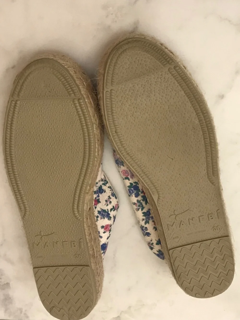 MANEBI X LOVE SHACK FANCY BLUE FLORAL PLATFORM ESPADRILLES